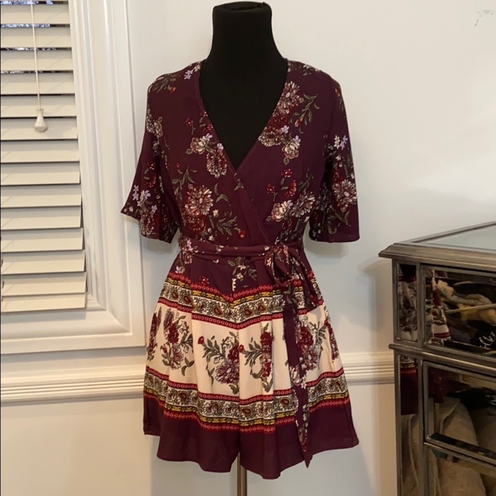 Open front and back romper